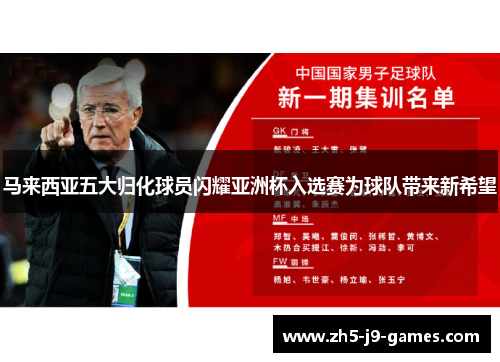 马来西亚五大归化球员闪耀亚洲杯入选赛为球队带来新希望